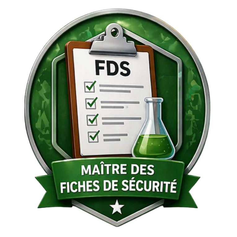 Badge Maître des fiches de sécurité